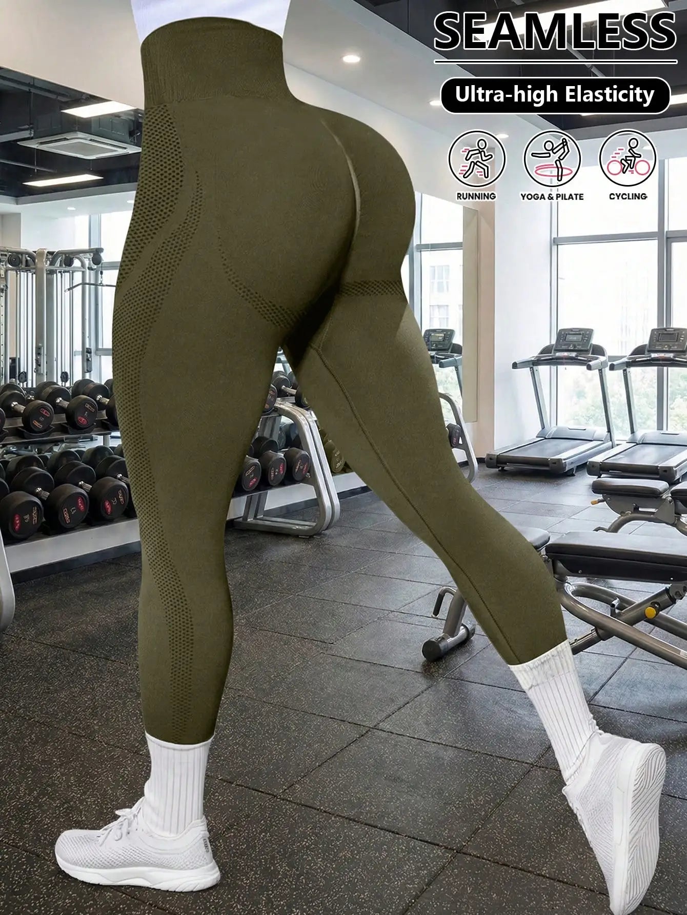 Women's High Waist Leggings With Tummy Control For Workout Yoga