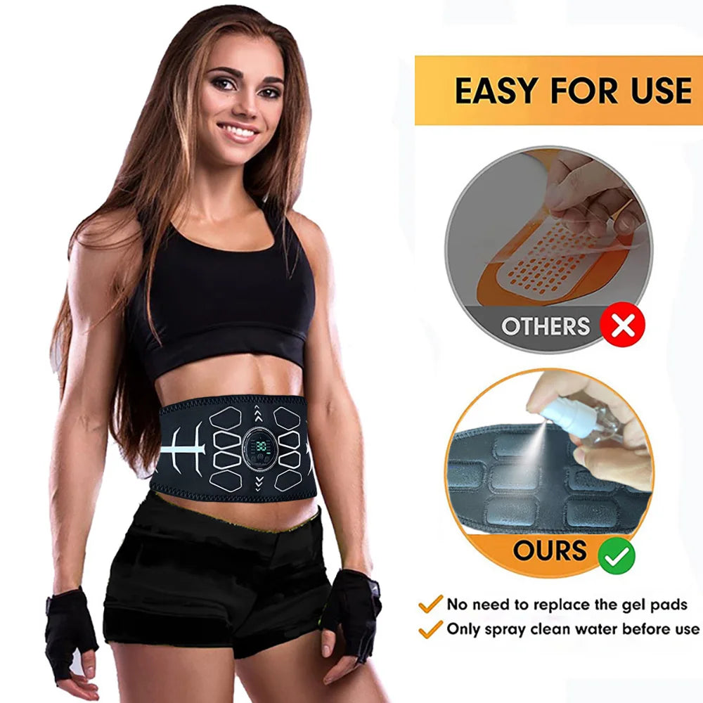 Brangdy Electronic Abdominal Toning Belt EMS Muscle Stimulator
