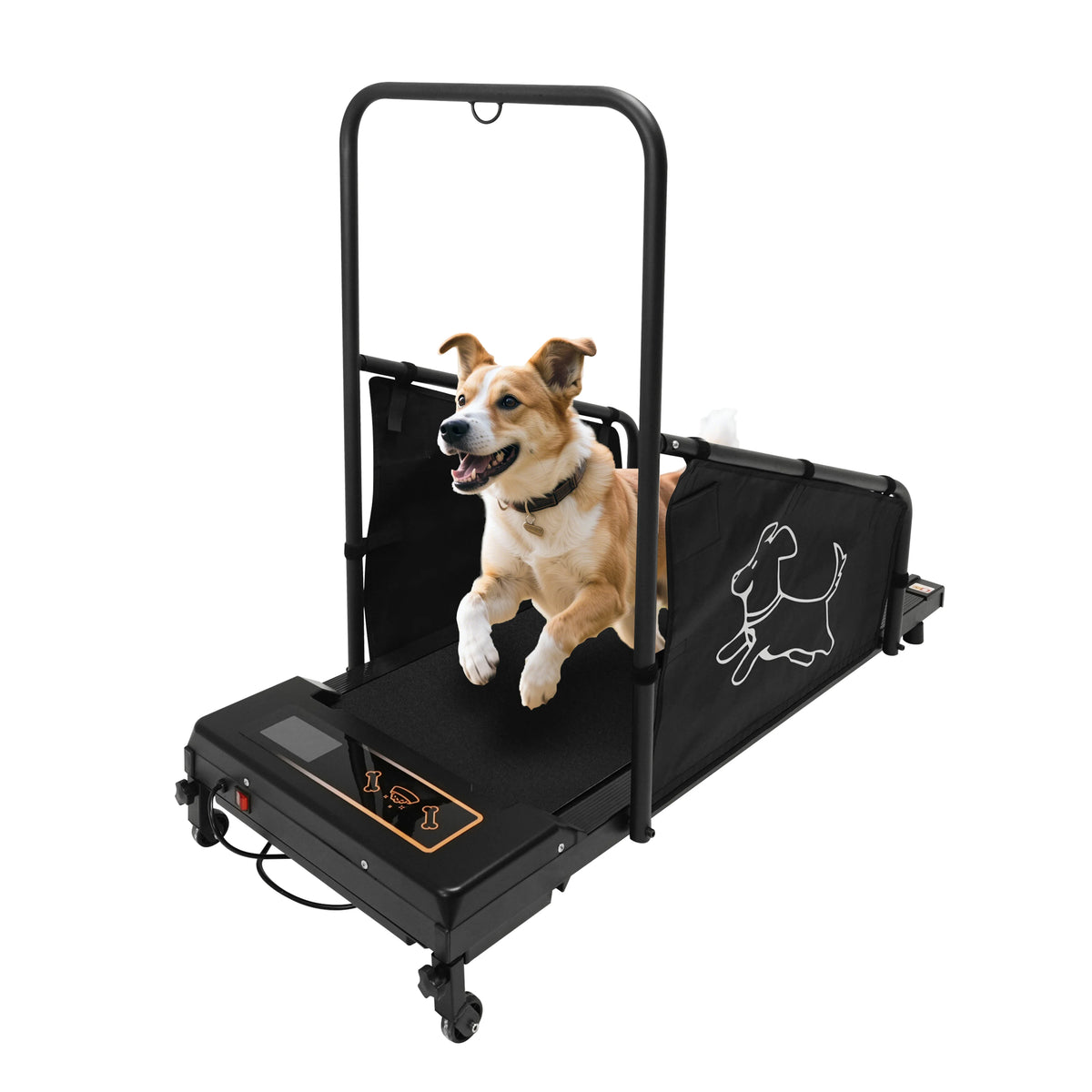 Indoor Dog Treadmill Featuring Quiet Motor And Safety Rails