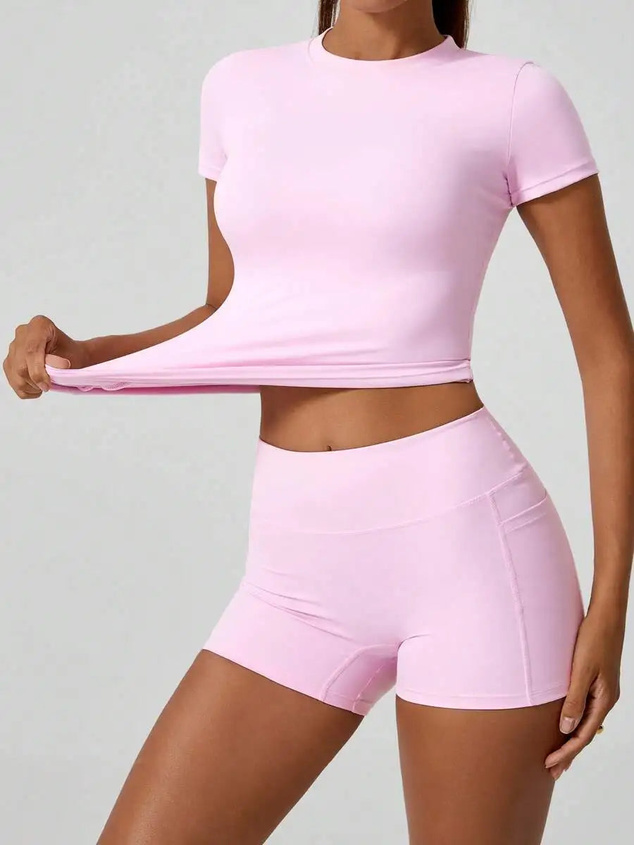 Women's Sports Short High Waist Tummy Control Butt Lifting Shorts