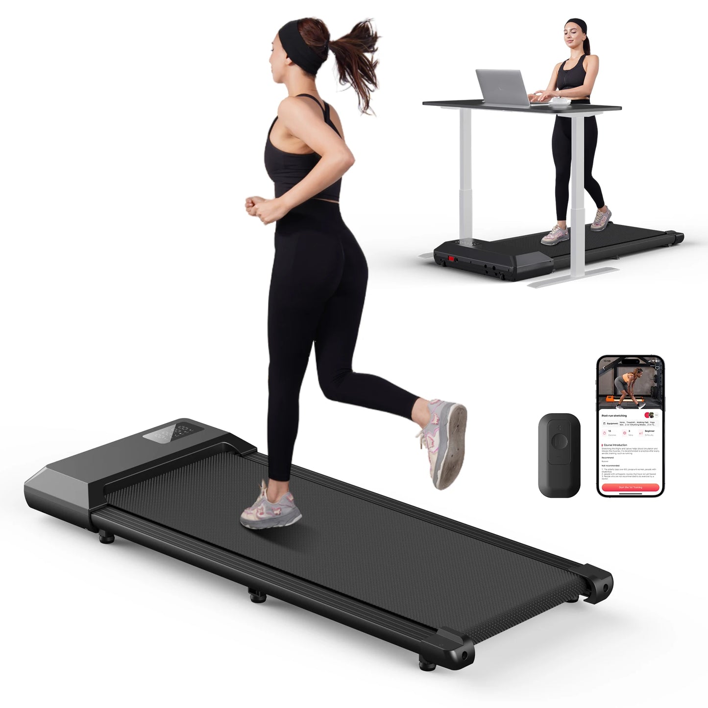 Superun 2in1 Treadmill 2.5HP For Home Use With LCD Display