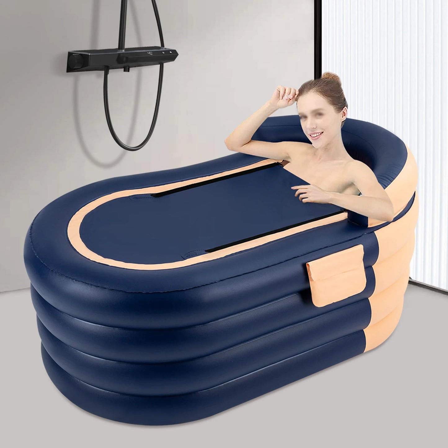 Inflatable Adult Bathtub With Wireless Electric Air Pump