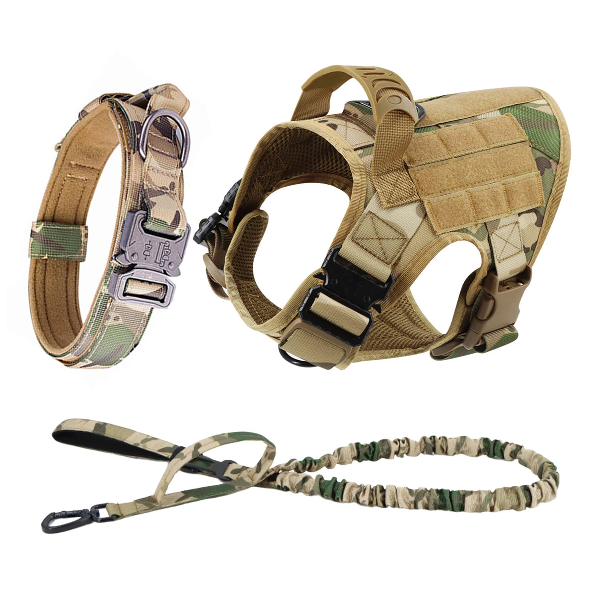Petavel Padded Nylon Dog Harness And Leash Set For Pets
