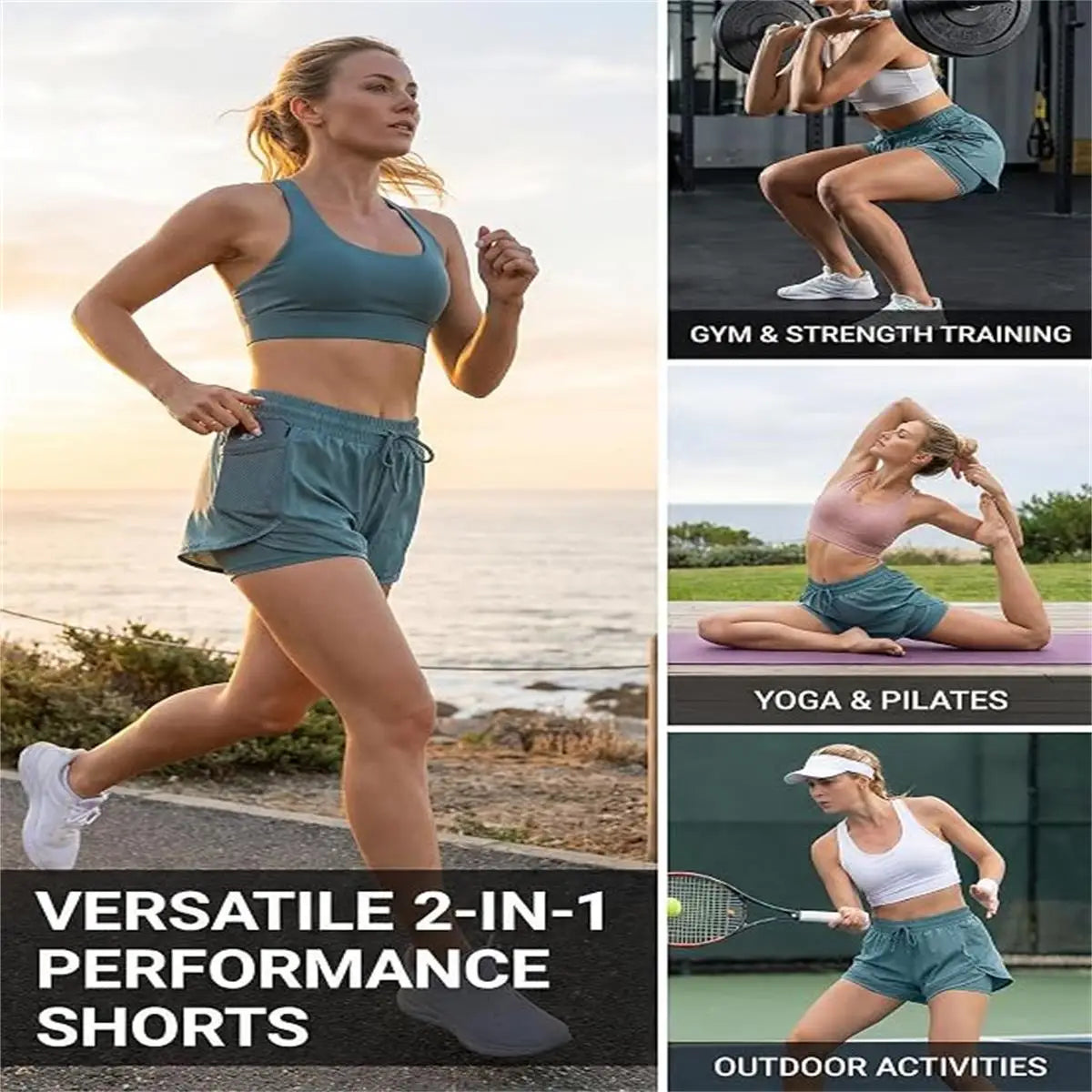 Women's Quick Dry Yoga Shorts With Flexible Stretch Fabric