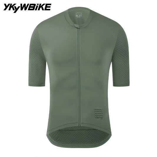 YKYWBIKE Men's Cycling Jersey Breathable Short Sleeve UV Protection