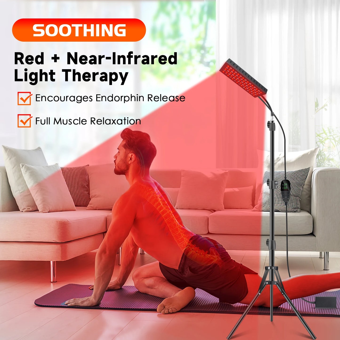 Astarexin 75 LEDs 80W Red Light Therapy Panel 660nm 850nm