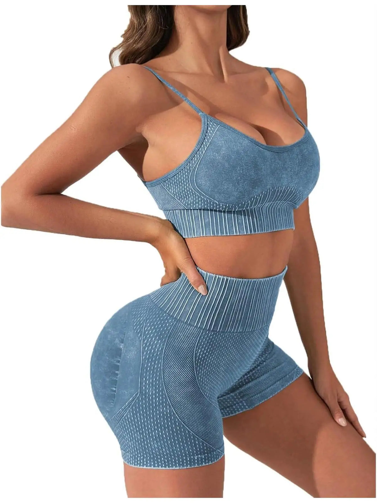 Women Seamless Breathable Yoga Fitness Activewear Set
