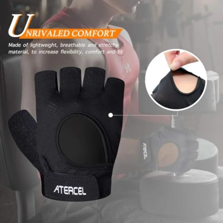 Men's Breathable Weight Lifting Gloves Full Palm Protection For Gym