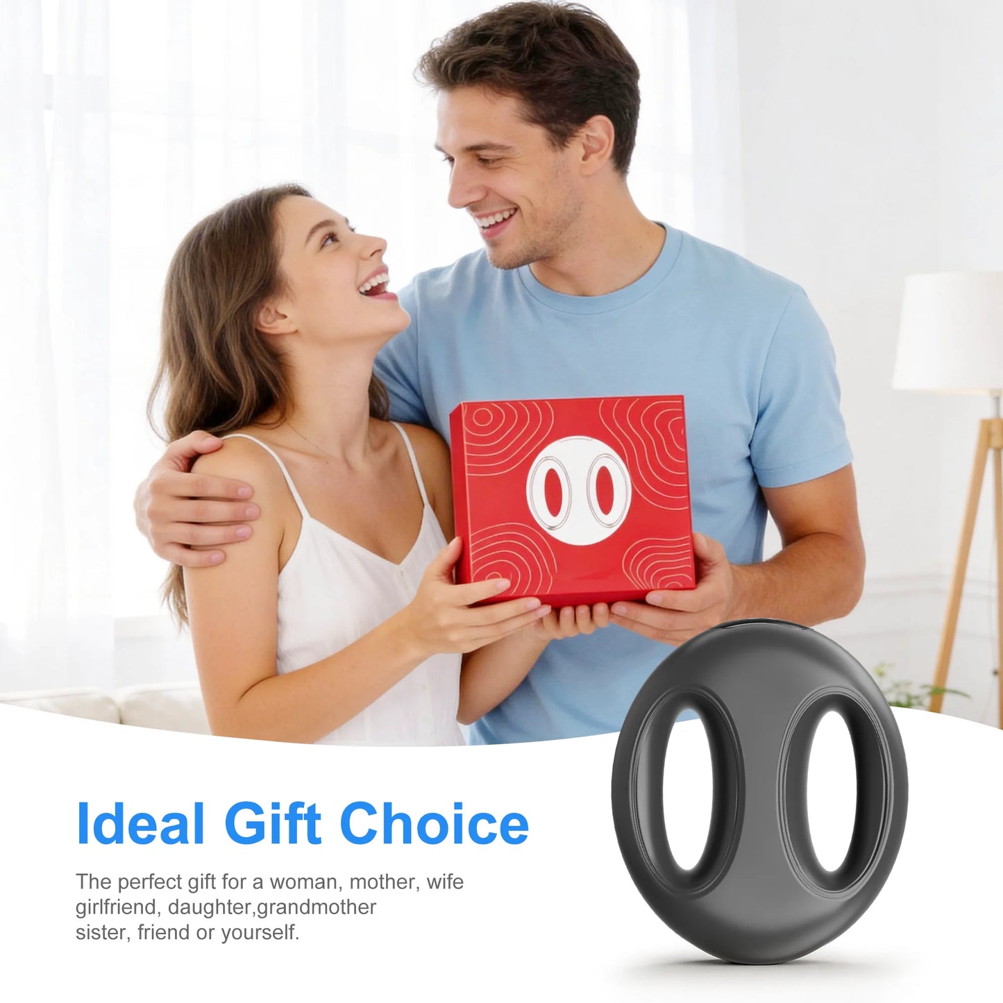 LEERCON Portable Mini Fascia Ring Massager With High Frequency Vibration