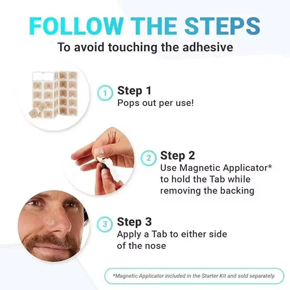 Wake Up Refreshed Magnetic Nasal Breathing Aid For Snore Relief