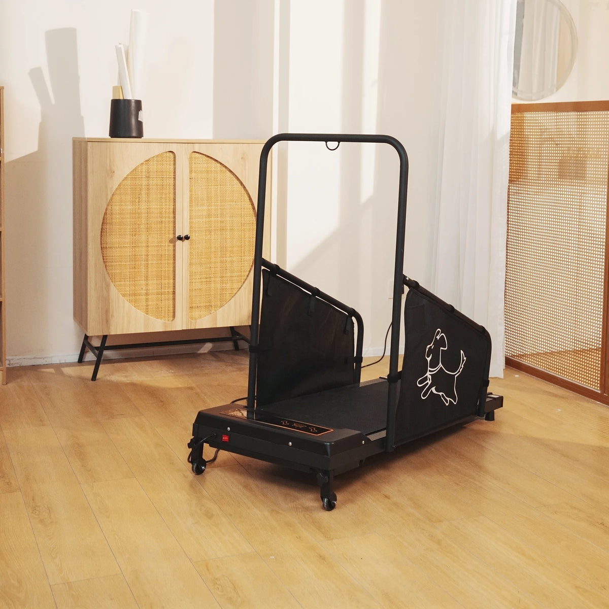 Indoor Dog Treadmill Featuring Quiet Motor And Safety Rails