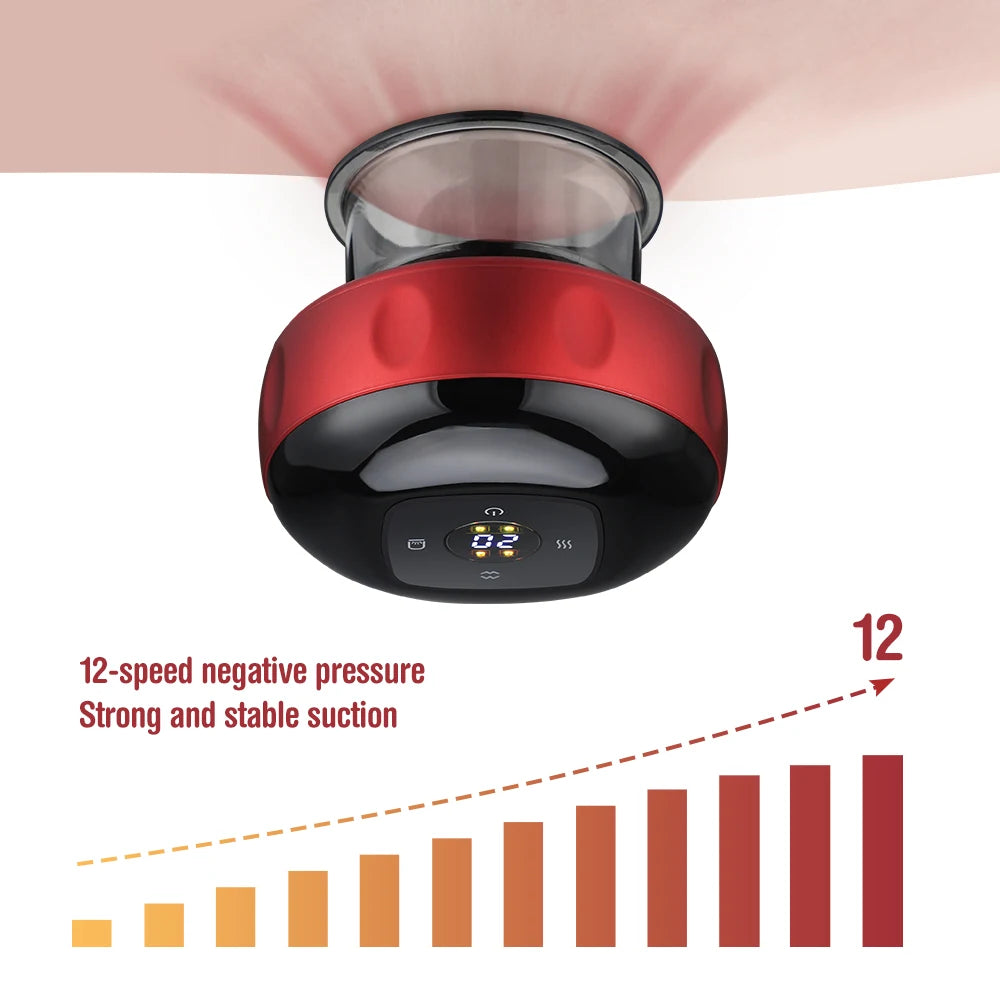 Hailicare Electric Cupping Massager Vacuum Suction Device For Body Slimming