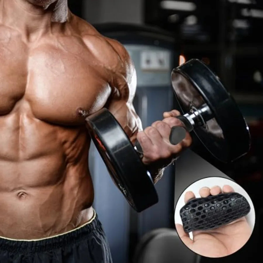 Ergonomic Rubber Weight Lifting Grips For Professional Gym Use