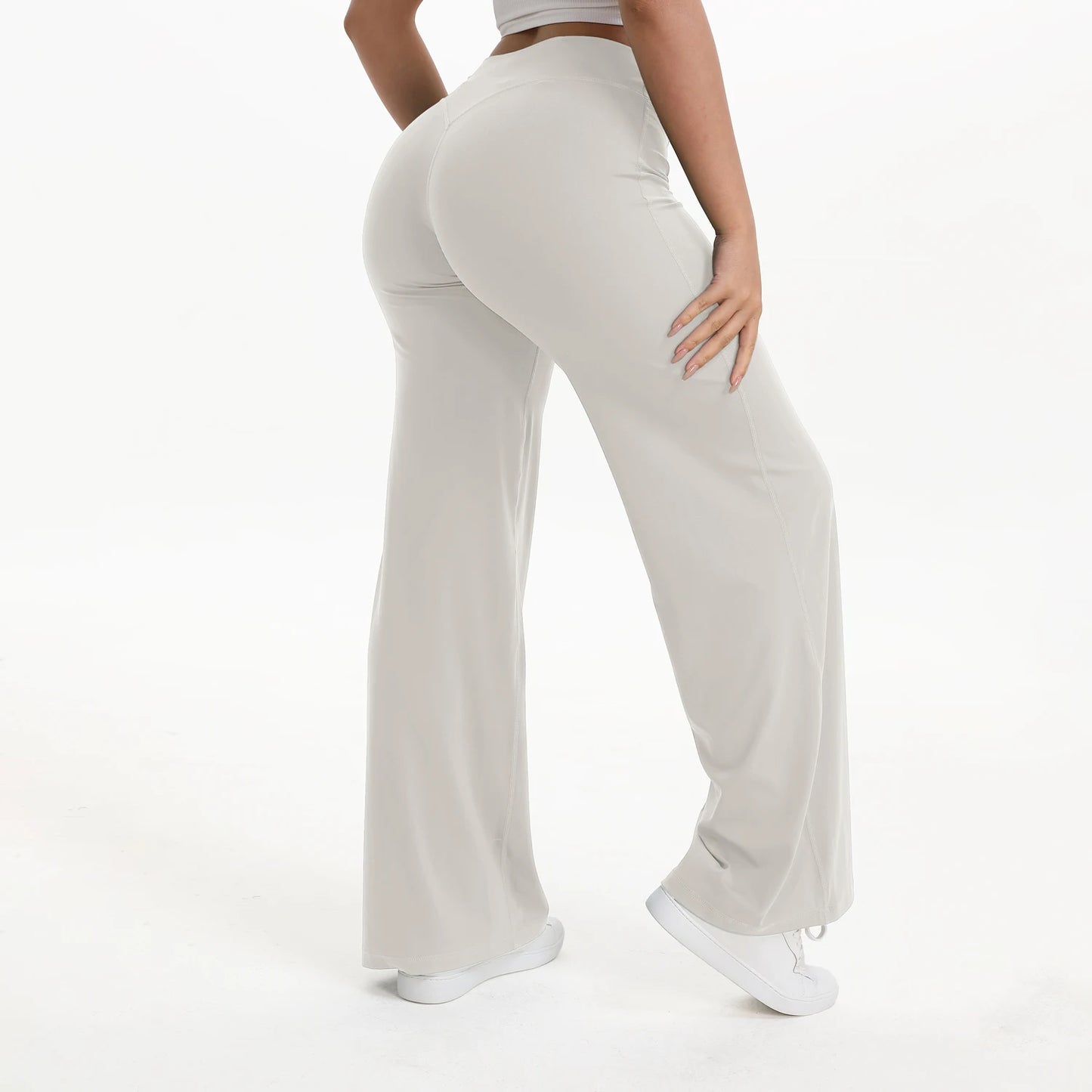 NCLAGEN SoftMotion Straight Leg Yoga Pants for Women Mid Waist