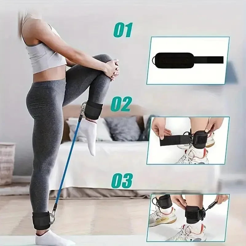 Adjustable Ankle Cuffs For Cable Machine Leg Workout Straps