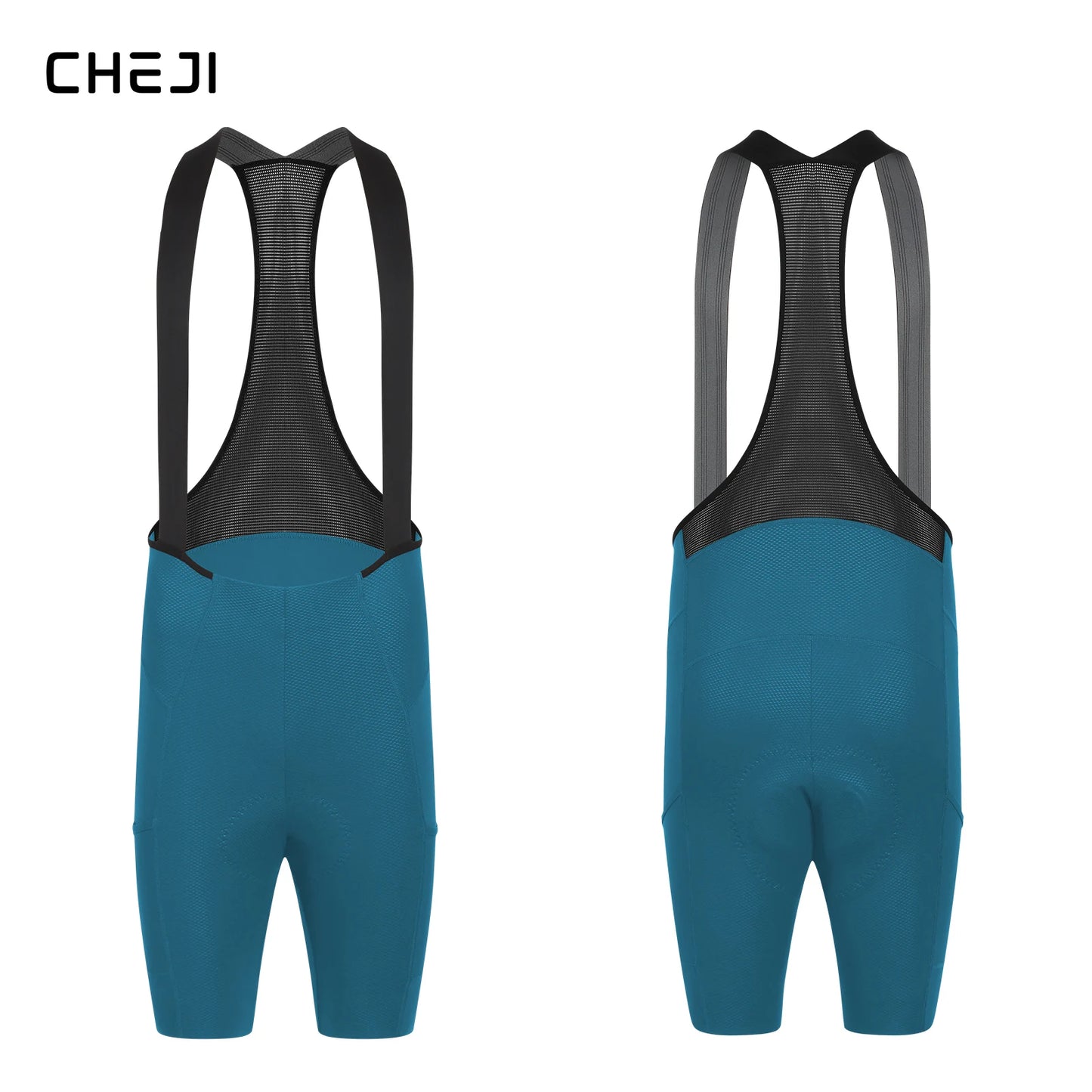 Cheji Men's Cycling Bib Shorts Seamless Quick-Dry Breathable Performance