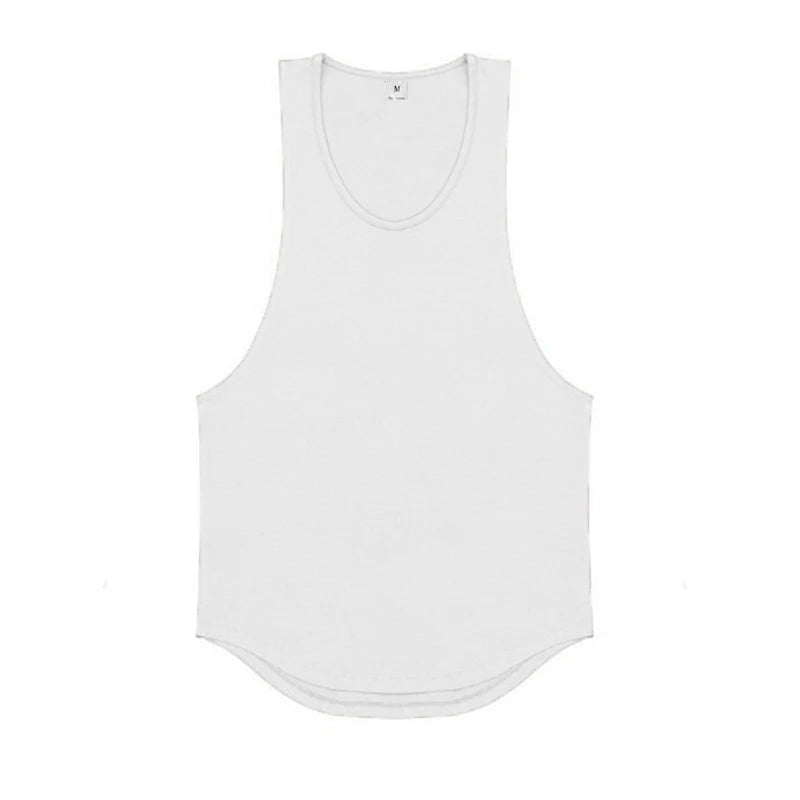Cotton Breathable Sleeveless Tank Top for Gym Training and Running