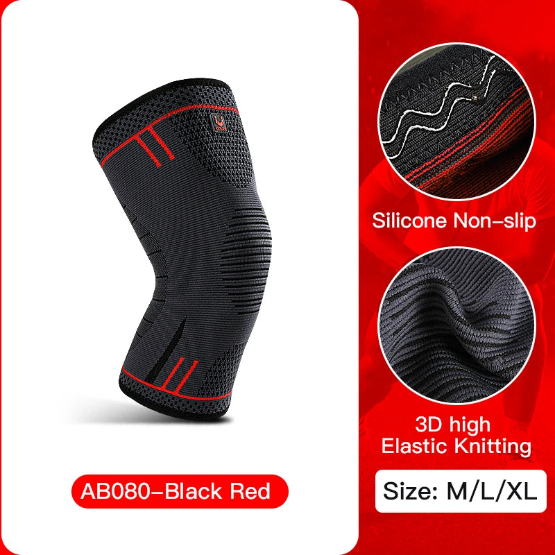 Compression Knee Support Sleeve Breathable Anti Slip For Sports
