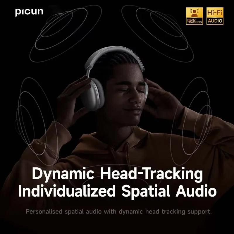 Picun F8 Pro Wireless Headphones Featuring Active Noise Cancellation
