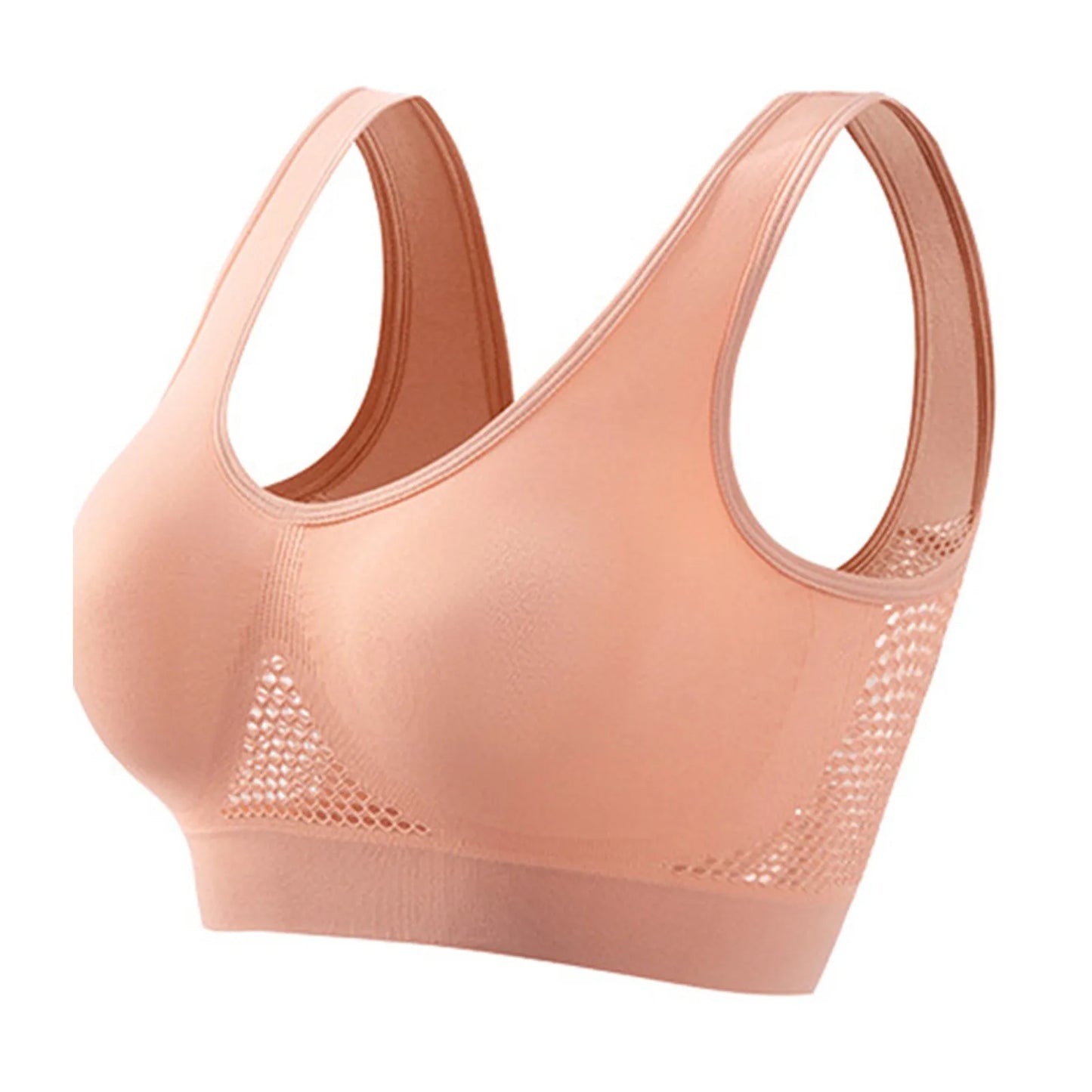 Breathable Women's Shockproof Running Sports Bra With Soft Support