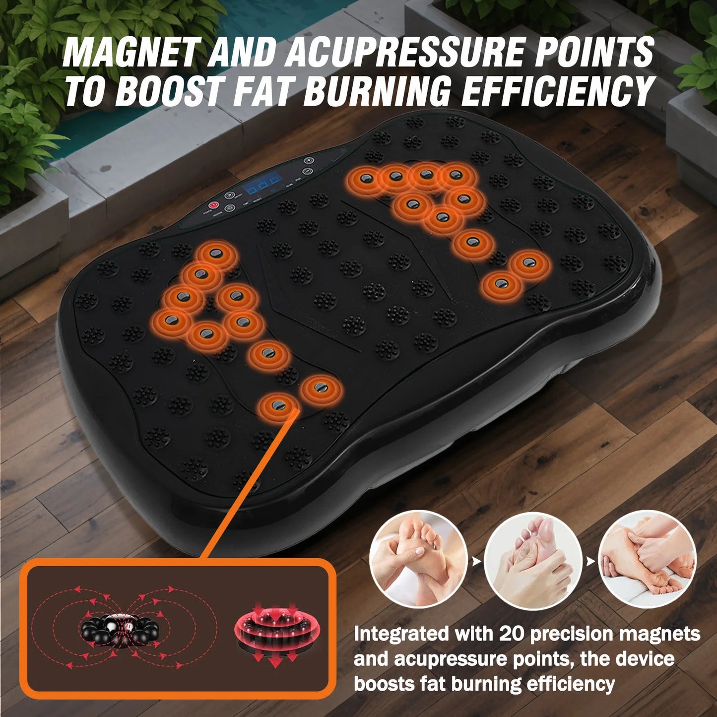 Full Body Vibration Platform Exercise Machine With Remote Control BT