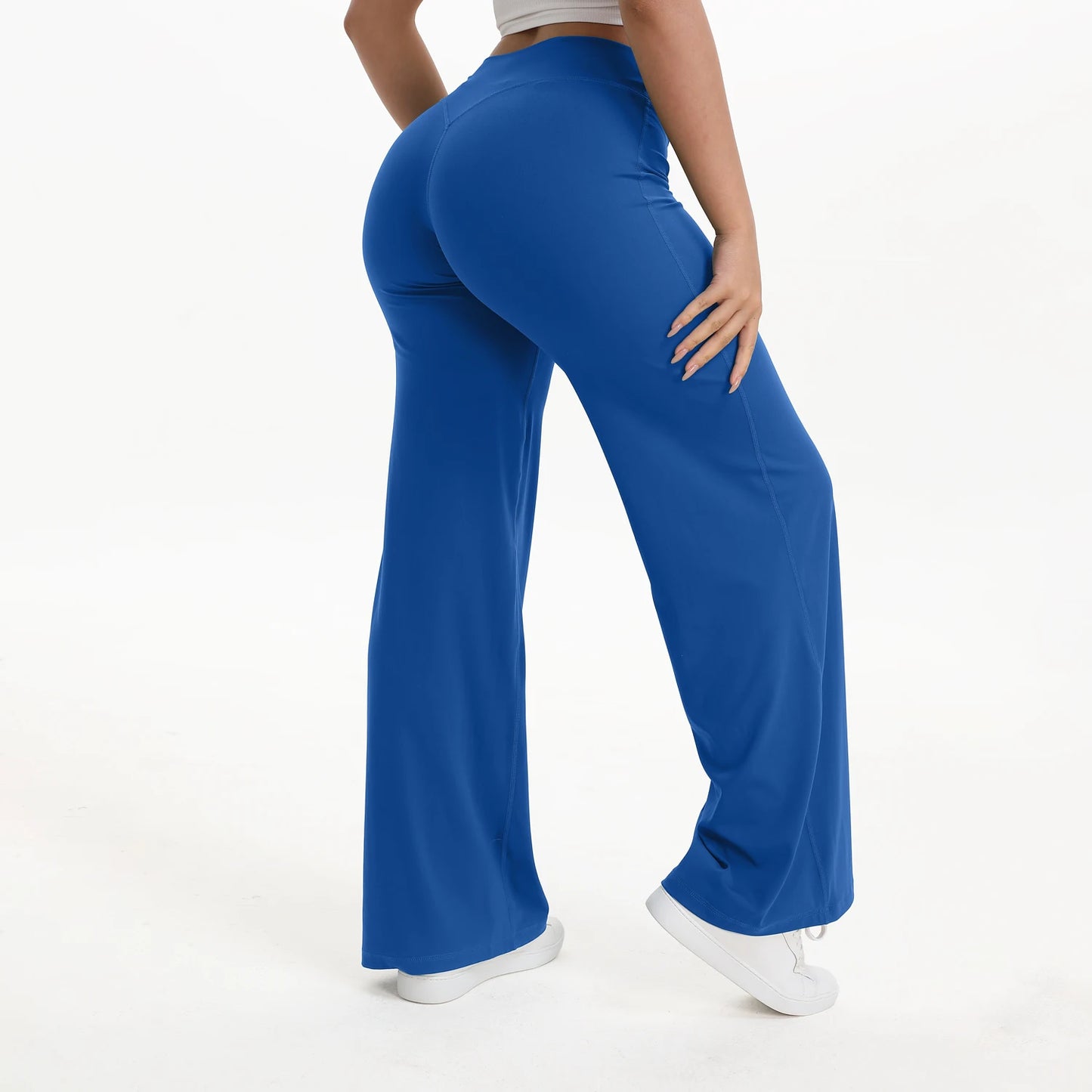 NCLAGEN SoftMotion Straight Leg Yoga Pants for Women Mid Waist