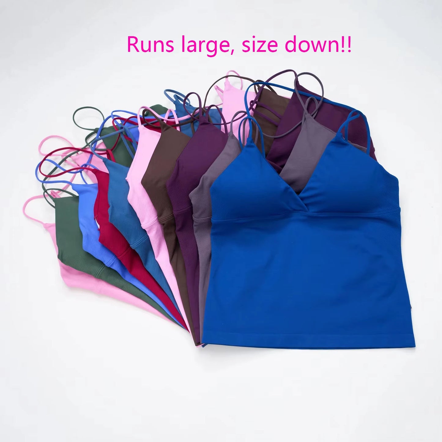 NCLAGEN Vision Twist Front Longline Seamless Yoga Tank