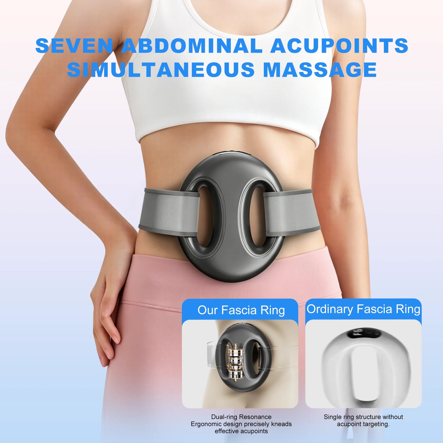 LEERCON Portable Mini Fascia Ring Massager With High Frequency Vibration