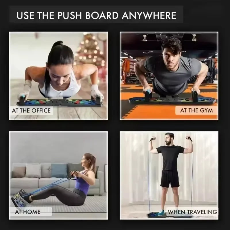 Portable Multifunctional Push Up Board With Handles For Training