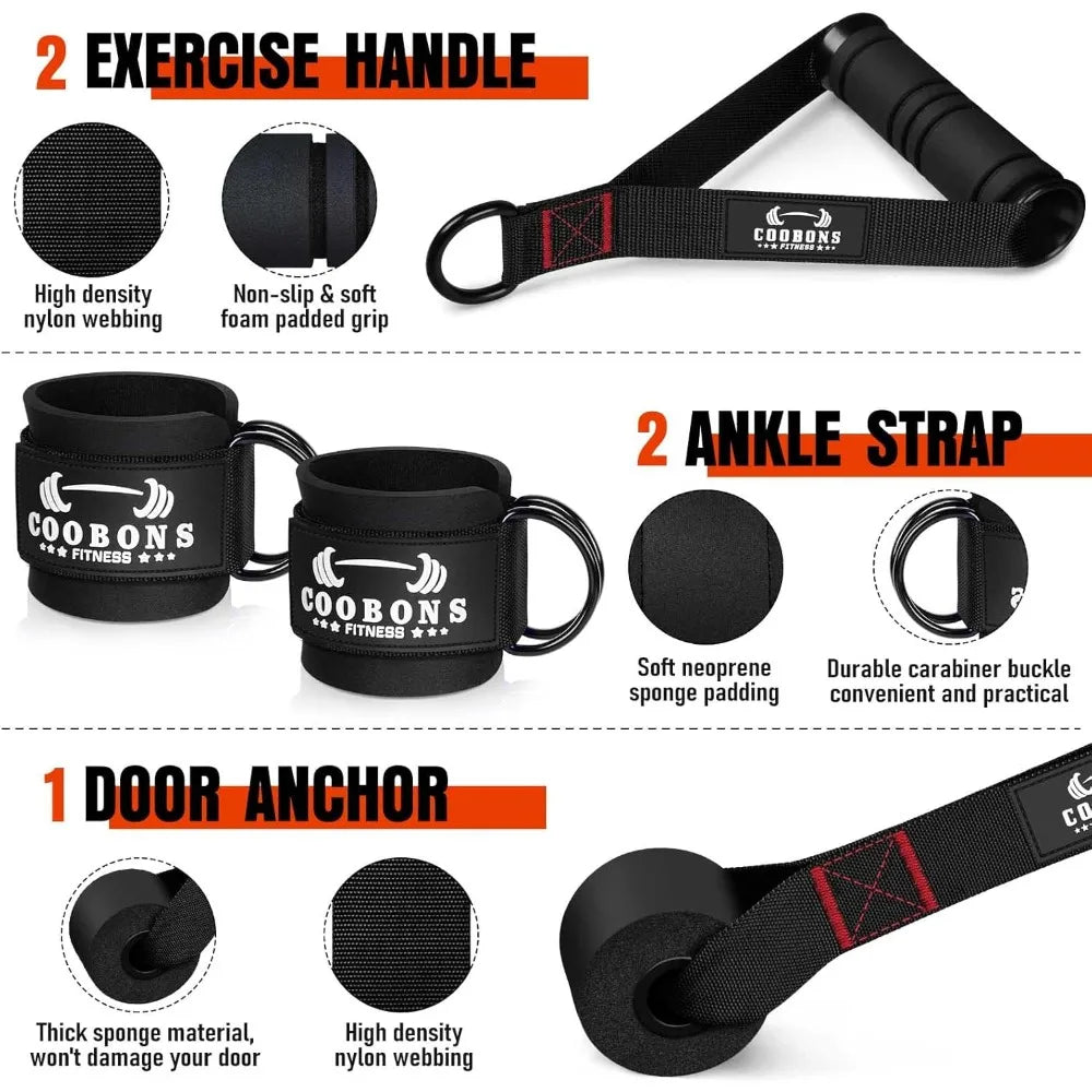 YTYIN Heavy Resistance Bands 300lbs With Handles For Training