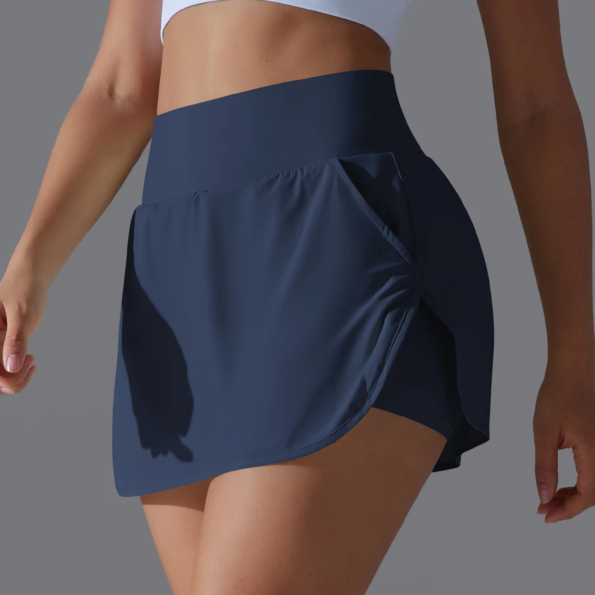 High Waist Breathable Athletic Skort With Shorts For Women