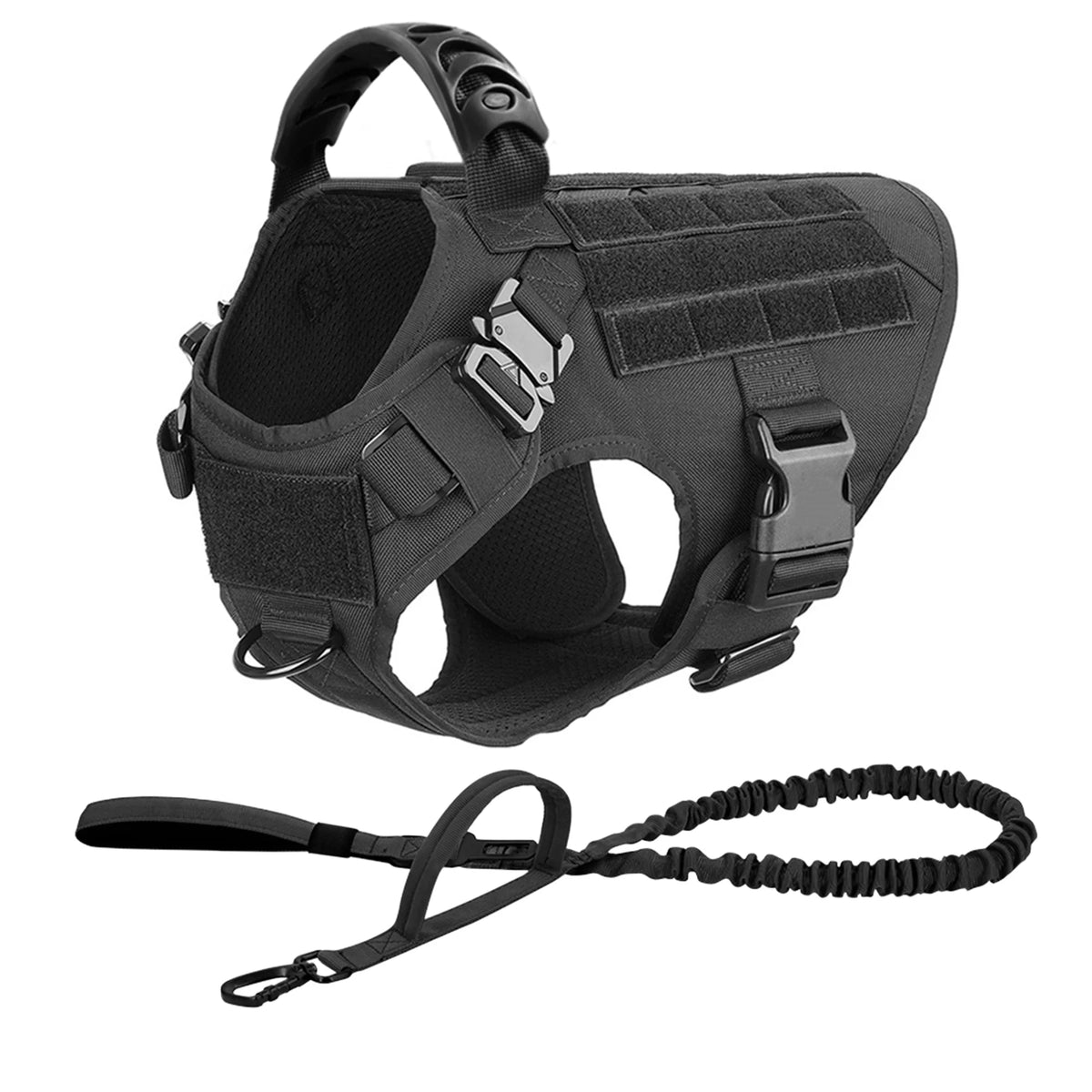 Petavel Padded Nylon Dog Harness And Leash Set For Pets