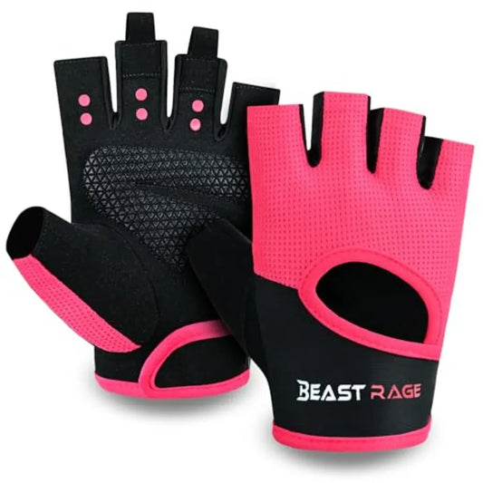Breathable Fingerless Workout Gloves With Palm Protection For Weightlifting