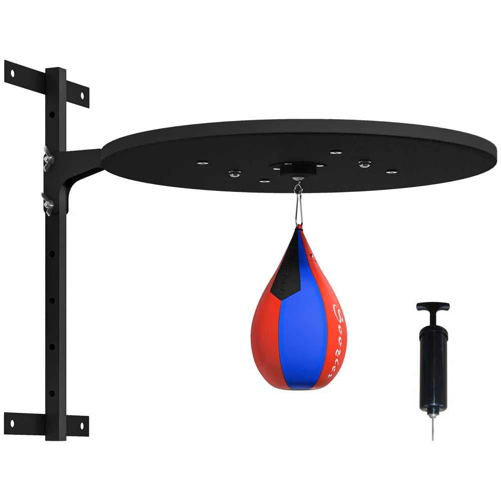 Adjustable Wall-Mounted Speed Bag Platform 360 Swivel Boxing Training
