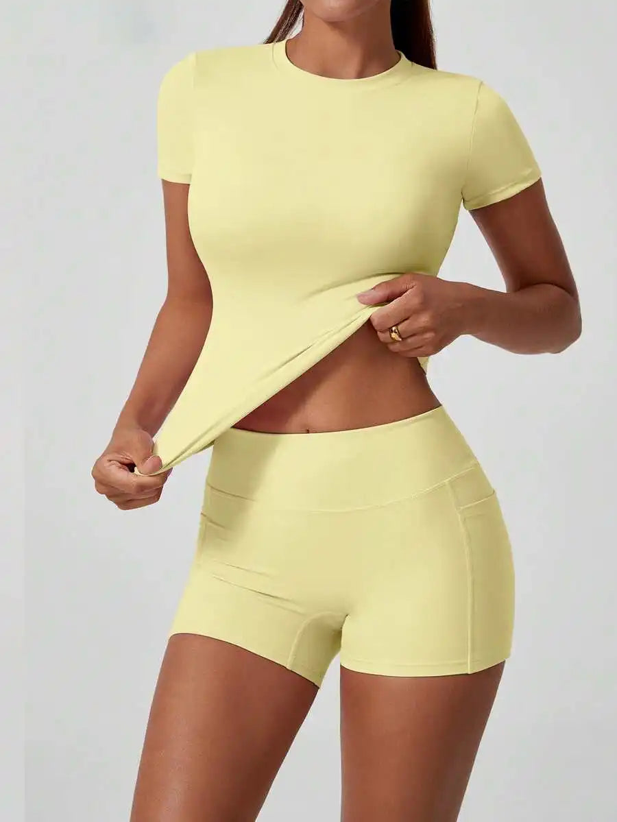 Women's Sports Short High Waist Tummy Control Butt Lifting Shorts