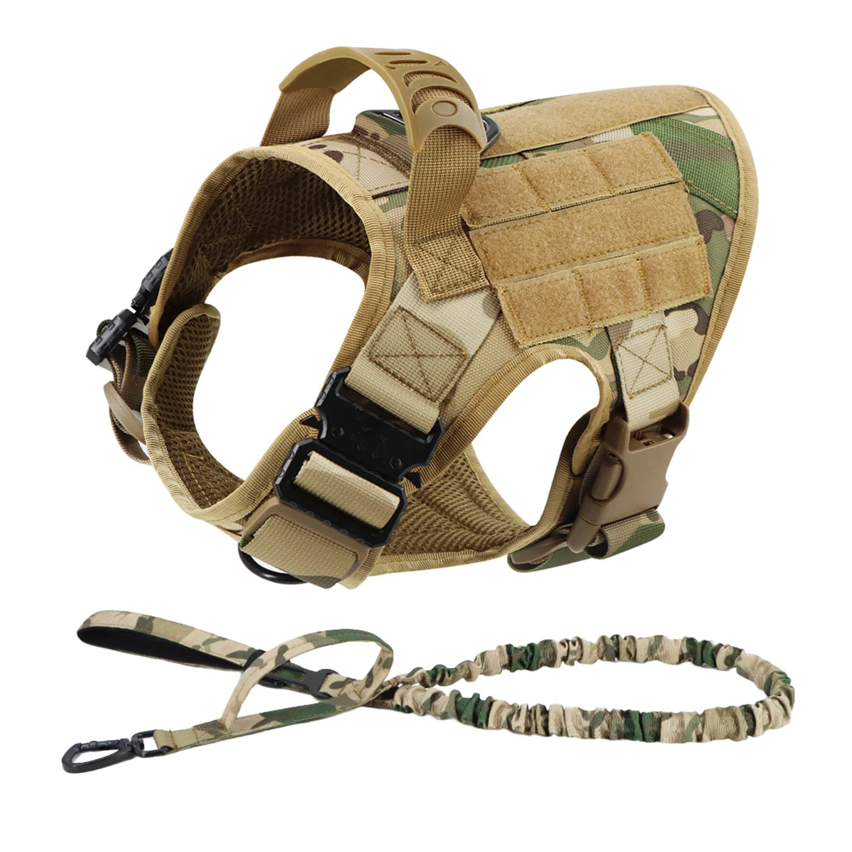 Petavel Padded Nylon Dog Harness And Leash Set For Pets