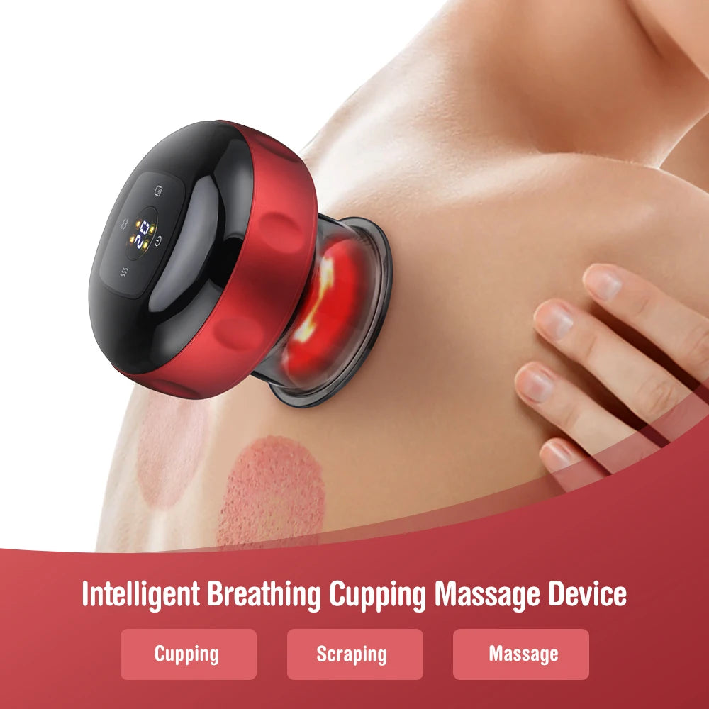 Hailicare Electric Cupping Massager Vacuum Suction Device For Body Slimming