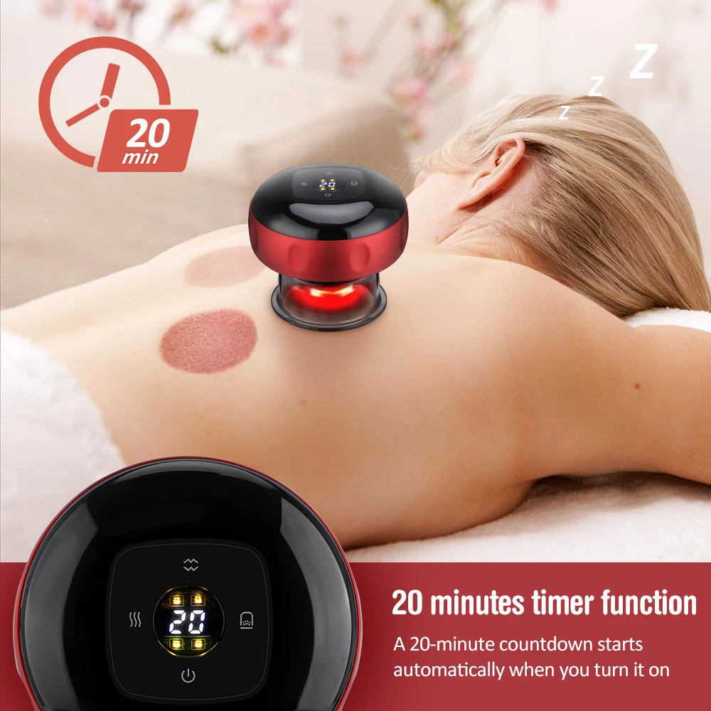 Hailicare Electric Cupping Massager Vacuum Suction Device For Body Slimming