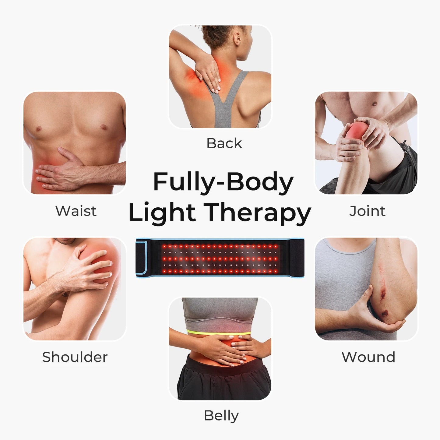 XceeFit Red Light Therapy Belt for Pain Relief and Recovery