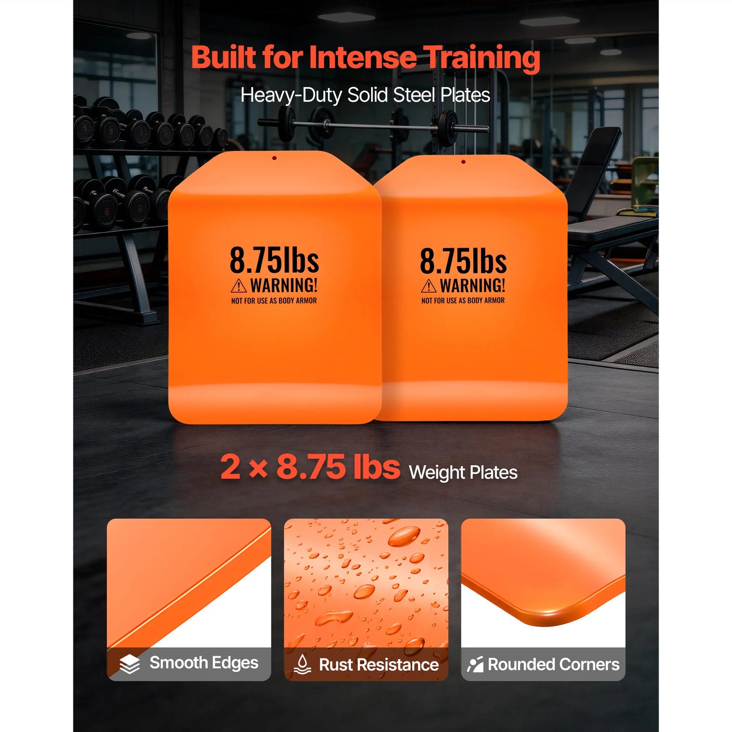 SucceBuy Curved Weight Vest Plates for Steel Tactical Training