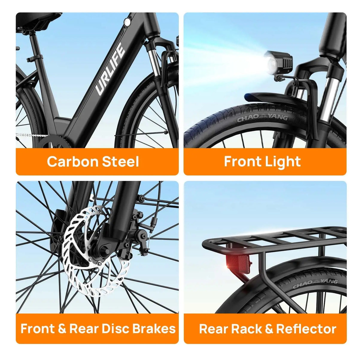 Urlife E26 Electric Bicycle With Seven Speed And Hydraulic Brakes