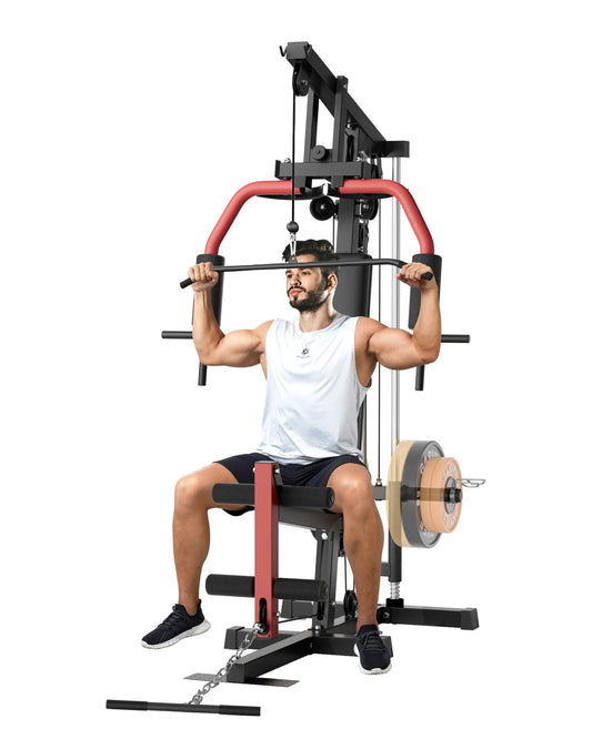 HiMISS 5In1 Home Gym Machine With Chest Press Lat Pulldown