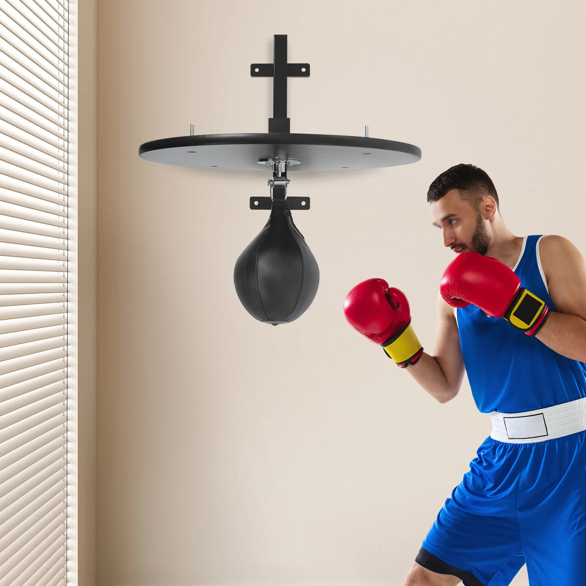 Rotating Wall Mounted Speed Bag Platform Boxing Training Kit