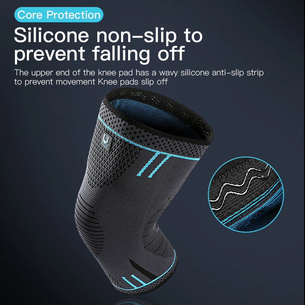 Compression Knee Support Sleeve Breathable Anti Slip For Sports