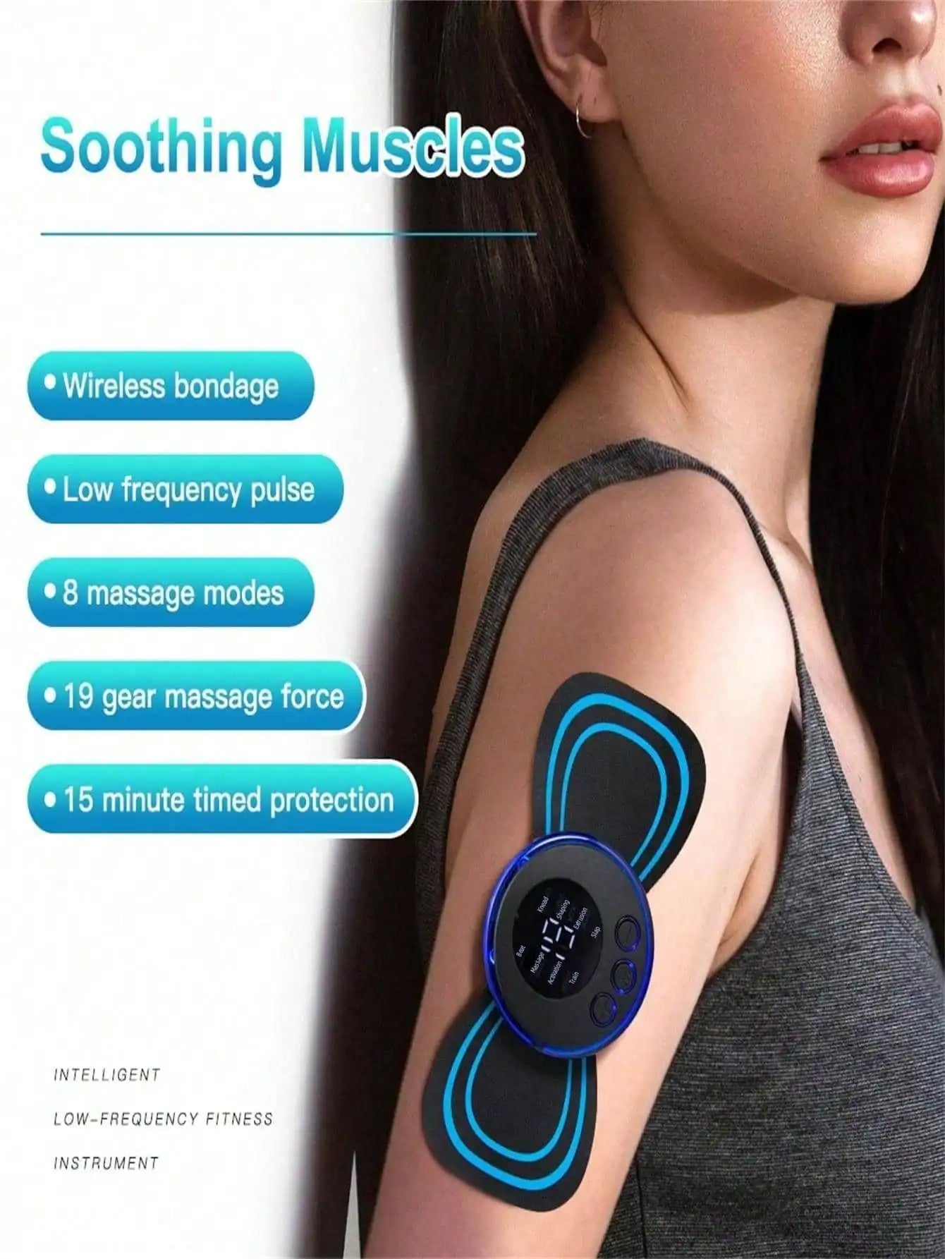EMS Massager Kit For Whole Body With Foot Pad And Patch