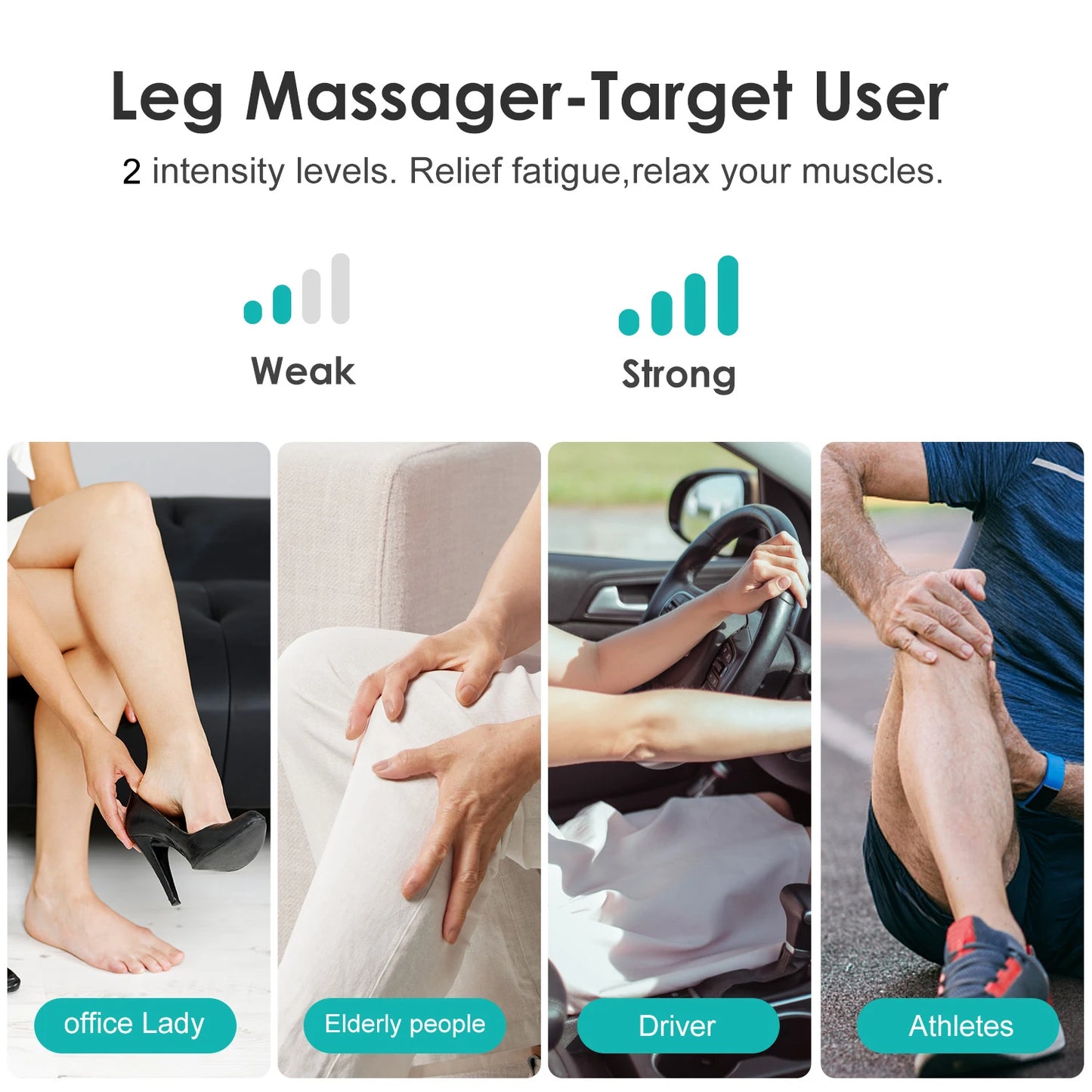 Sejoy Leg Air Compression Massager With Foot Heat Calf Massage