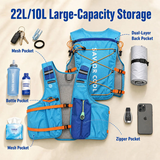 Snow Deer Outdoor Cooling Vest With Built in Water Bladder
