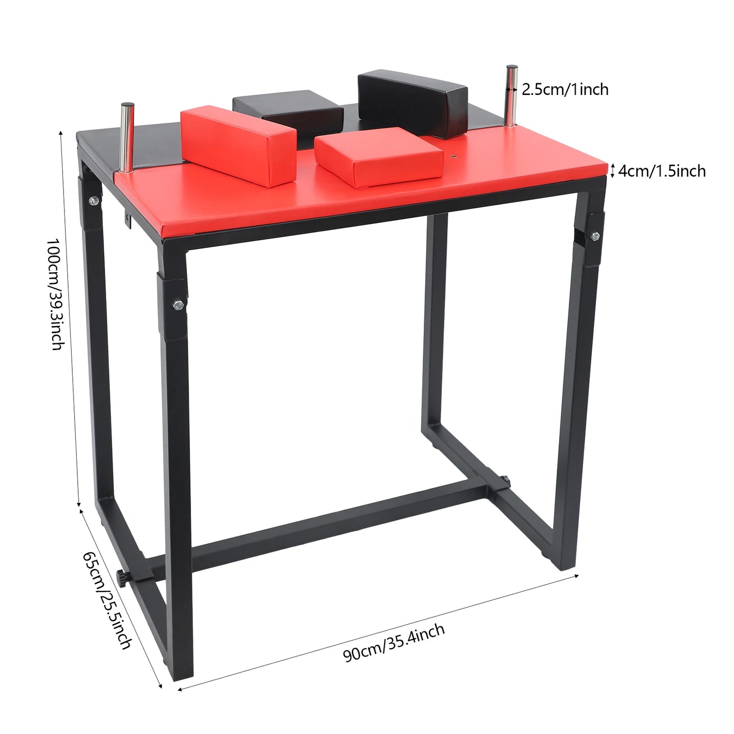 Arm Wrestling Table Folding Strength Trainer With Steel Frame For Home Gym