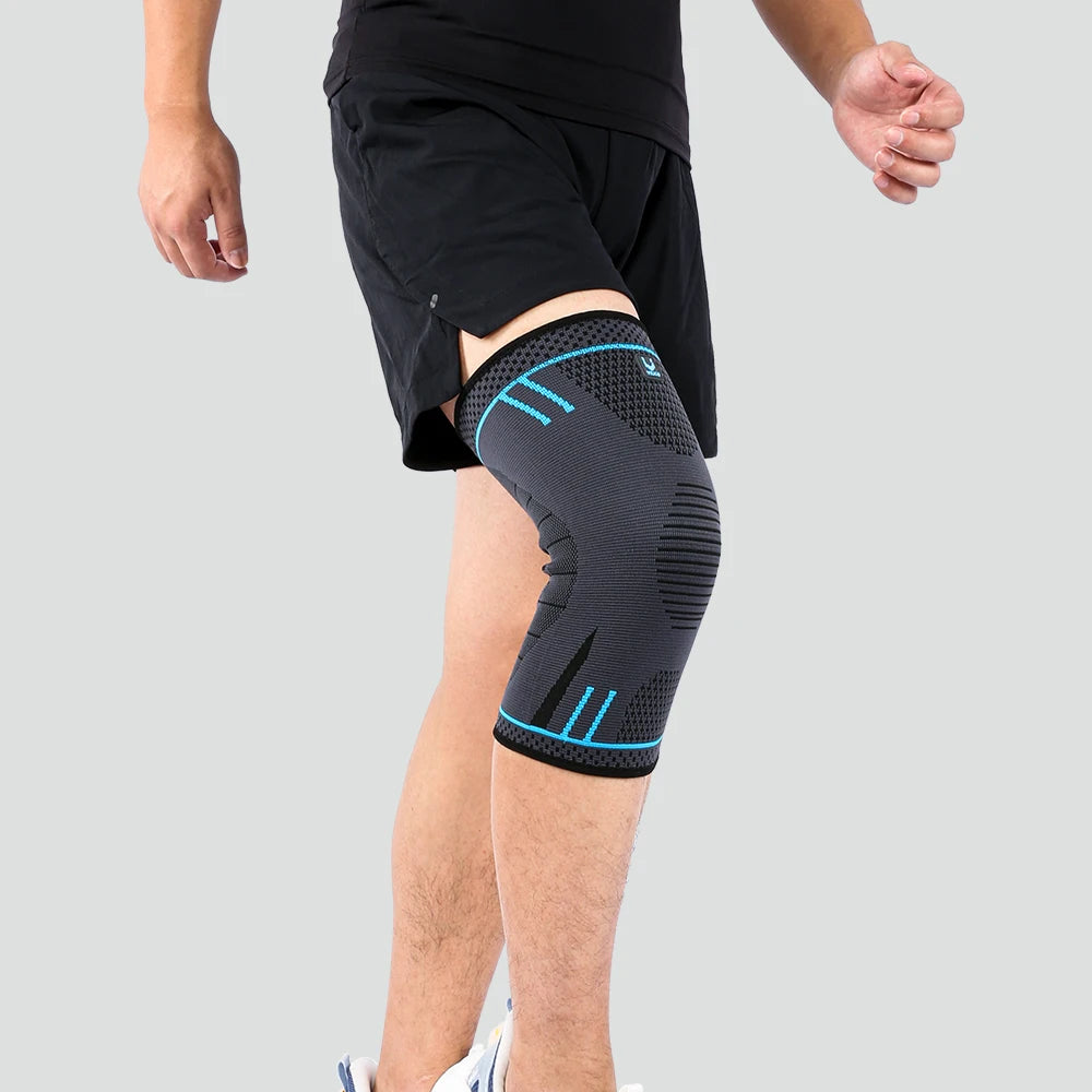 Compression Knee Support Sleeve Breathable Anti Slip For Sports