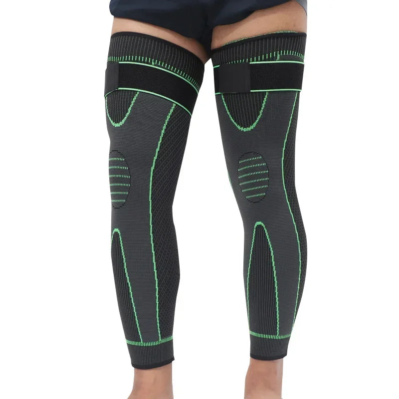 Long Leg Knee Support Sleeve Compression Brace For Running